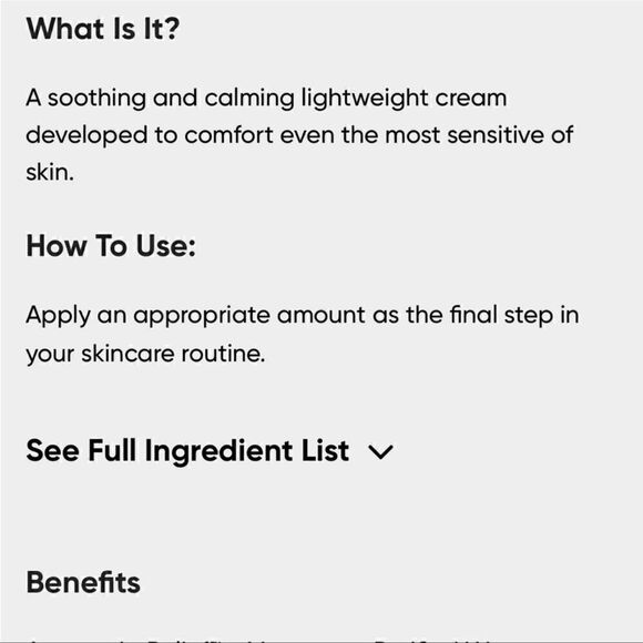 🌟$10 BANILA CO Purity Therapy Calming Relief Cream For Sensitive Skin - Picture 3 of 6